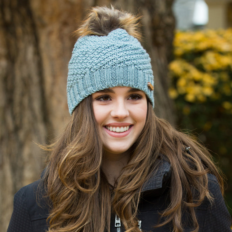 Lexington Beanie in Silver - Sweet Turns