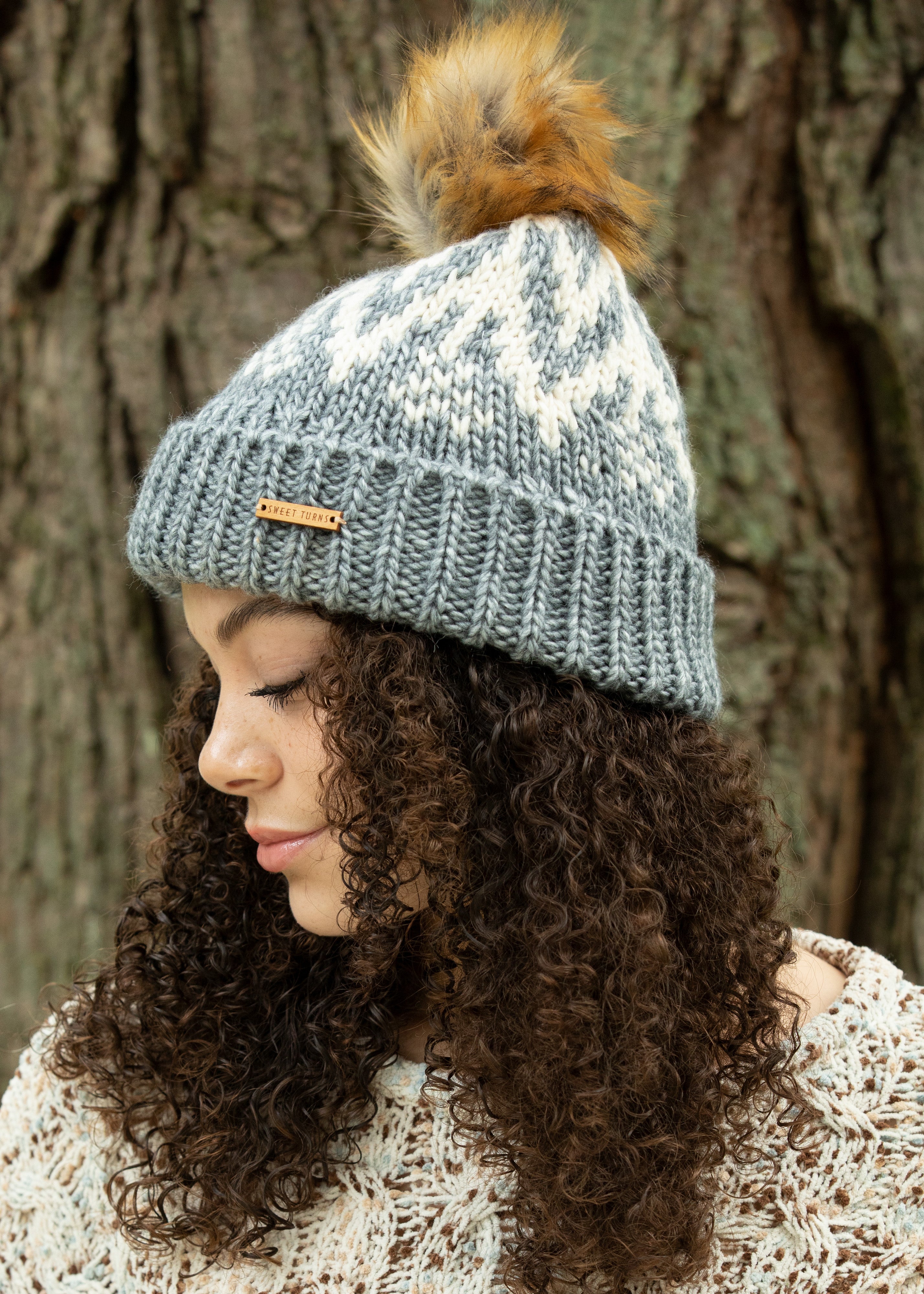 Gray Sweet Lucia Turns in Beanie -